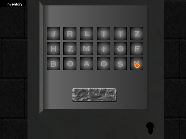 Lifestream (Windows) screenshot: A word puzzle in the beginning of the game.