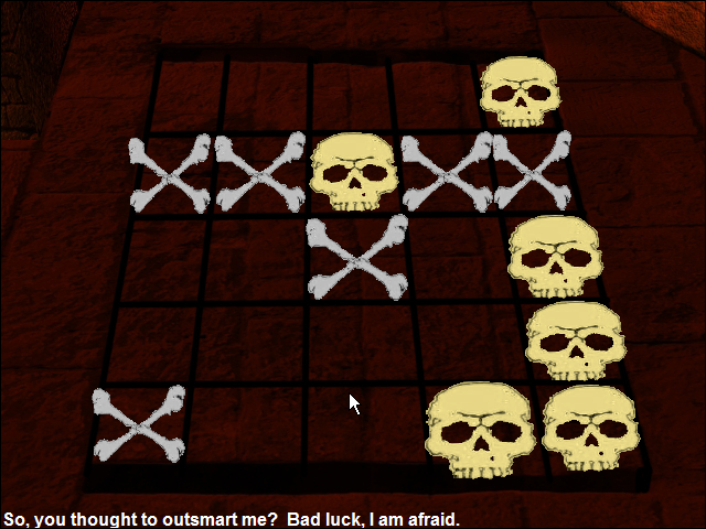 Lifestream (Windows) screenshot: Tic-Tac-Toe death! Lost again!