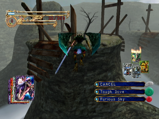 Lost Kingdoms II (GameCube) screenshot: Transform into creatures to reach new locations