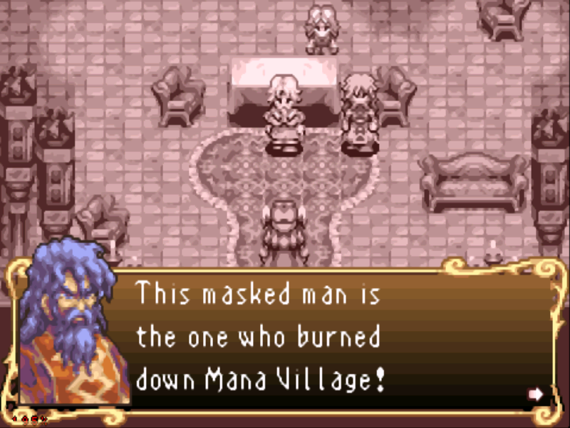 Sword of Mana (Game Boy Advance) screenshot: Plot introduction...