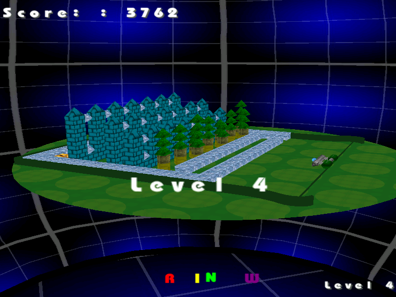 Magic Ball Christmas Edition (Windows) screenshot: Level 4 (side view)