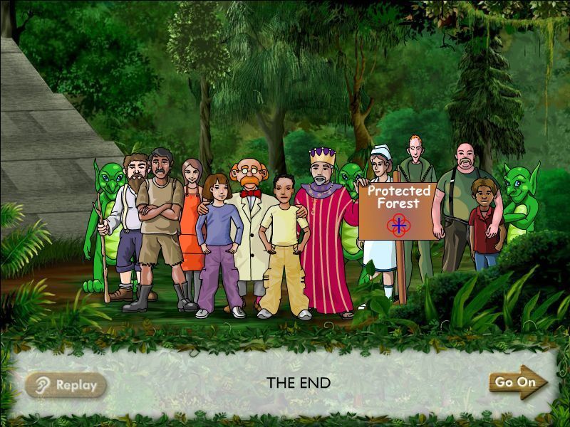 Crystal Rain Forest V2 (Windows) screenshot: The End and everyone lives happily ever after