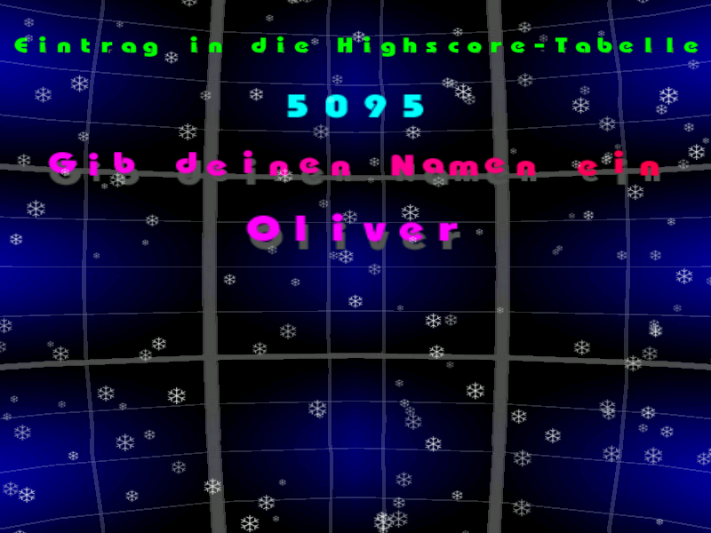 Magic Ball Christmas Edition (Windows) screenshot: Game Over