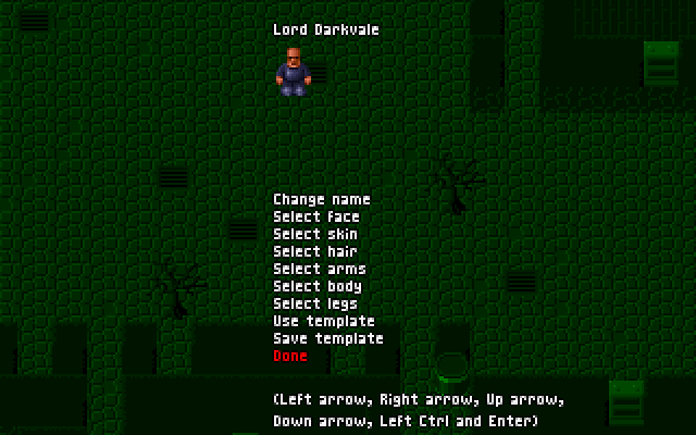 C-Dogs (DOS) screenshot: Player Options