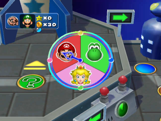 Mario Party 5 (GameCube) screenshot: Trading places with another player