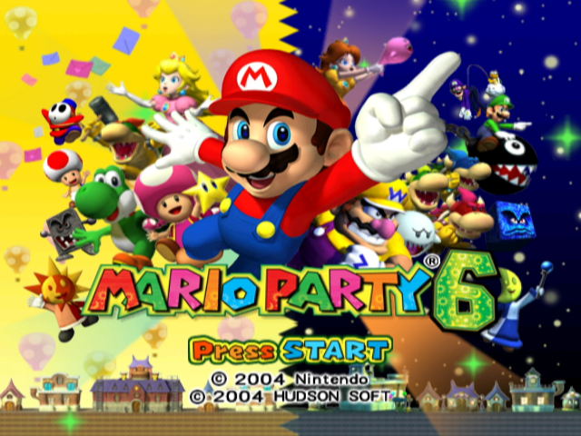 Mario Party 6 (GameCube) screenshot: Title screen