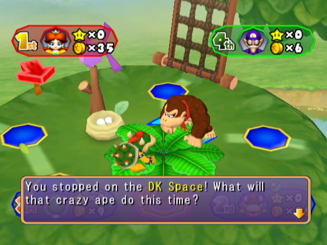 Mario Party 6 (GameCube) screenshot: It's a DK space!