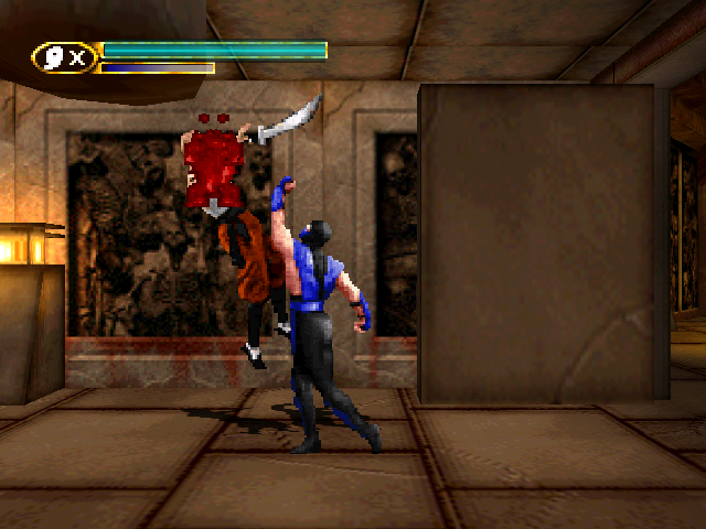 Mortal Kombat Mythologies: Sub-Zero (Nintendo 64) screenshot: All classic Mortal Kombat moves are available in this game.