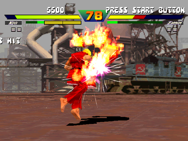 Screenshot of Street Fighter Collection (PlayStation, 1997) - MobyGames