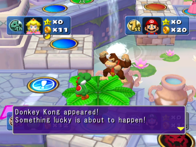 Mario Party 5 (GameCube) screenshot: Donkey Kong has appeared!