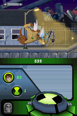 Screenshot of Ben 10: Alien Force (Nintendo DS, 2008) - MobyGames