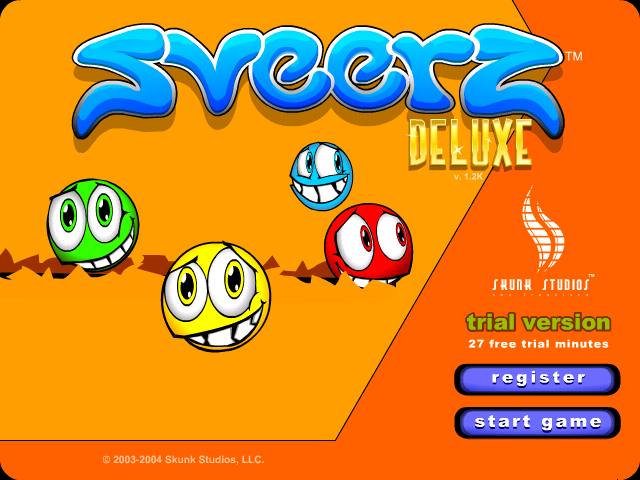 Sveerz Deluxe (Windows) screenshot: Title screen