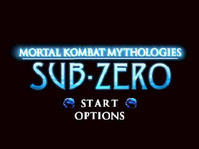 Mortal Kombat Mythologies: Sub-Zero (Nintendo 64) screenshot: Main menu.