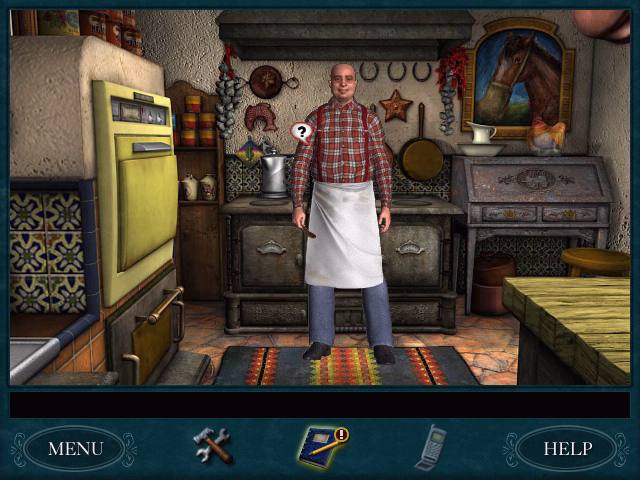 Nancy Drew: The Secret of Shadow Ranch (Windows) screenshot: This is Shorty Thurmond, the Ranch's cook.