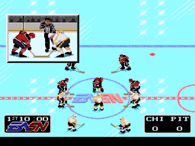 NHLPA Hockey '93 (SNES) screenshot: Game Start