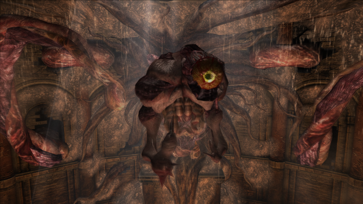 Resident Evil 4: Ultimate HD Edition (Windows) screenshot: A giant deformed monster