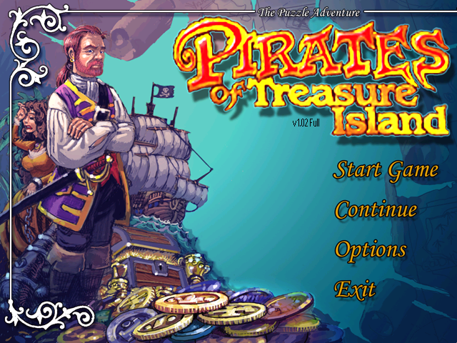Pirates of Treasure Island (Windows) screenshot: Main menu