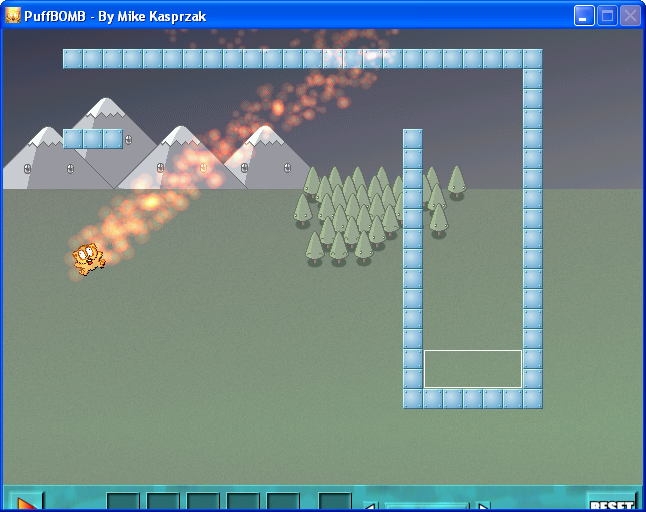 PuffBOMB (Windows) screenshot: Level 2 - wrong direction :)