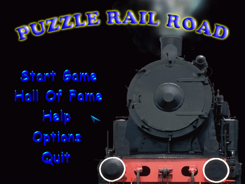 Puzzle RailRoad (Windows) screenshot: Main menu
