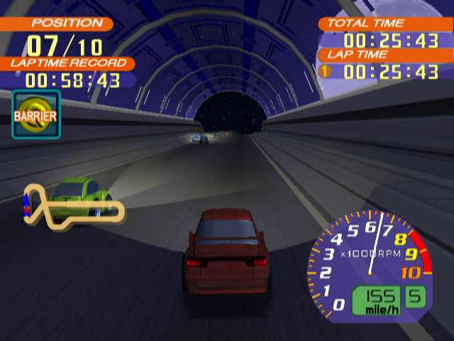 Road Trip: The Arcade Edition (GameCube) screenshot: Night Race