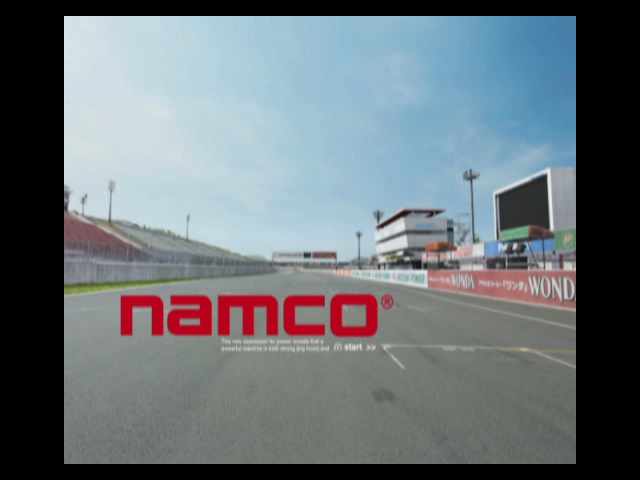 R:Racing Evolution (GameCube) screenshot: Namco logo