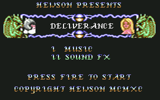 Deliverance: Stormlord II (Commodore 64) screenshot: Options
