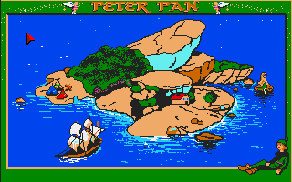 Peter Pan (Amiga) screenshot: At the island