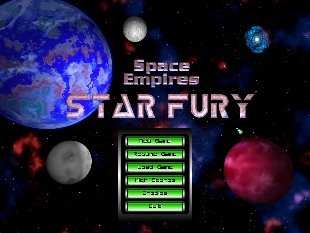 Space Empires: Starfury (Windows) screenshot: The beginning of your space faring career
