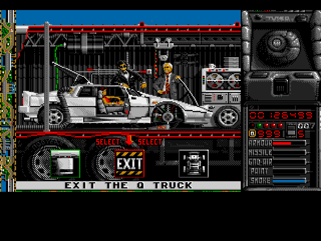 The Spy Who Loved Me (Amiga) screenshot: The Q Truck