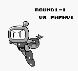 Bomber Man GB (Game Boy) screenshot: (Bomberman GB) Round 1-1