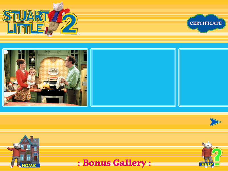 Stuart Little 2 (Windows) screenshot: Bonus Gallery: Clips from the movie