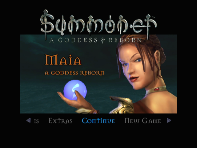 Summoner 2 (GameCube) screenshot: The main menu