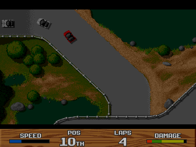 Super Cars II (Amiga) screenshot: Game 1