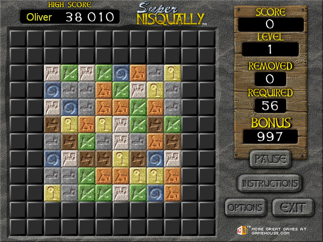 Super Nisqually (Windows) screenshot: Begin Level 1