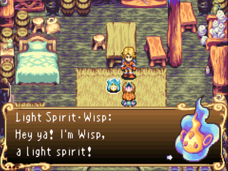 Sword of Mana (Game Boy Advance) screenshot: A look at the spirits you can control...