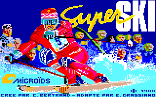 Downhill Challenge (Thomson MO) screenshot: Title screen
