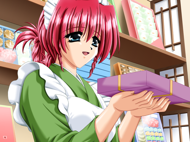 Target: Pheromone (Windows) screenshot: Kumi helps a customer