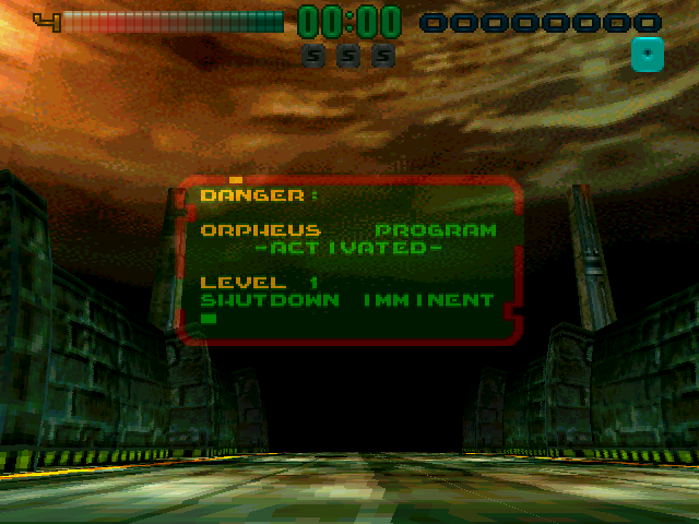 Tunnel B1 (DOS) screenshot: Level 1 - Briefing