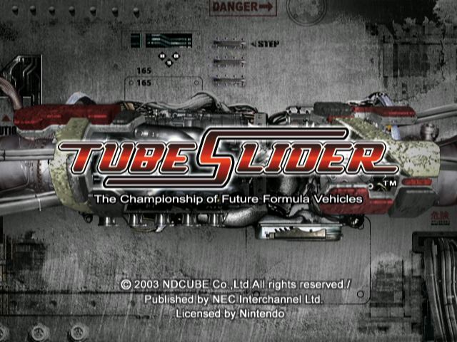 Tube Slider (GameCube) screenshot: Title Screen