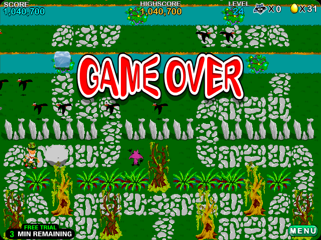 Varmintz Deluxe (Windows) screenshot: Game Over