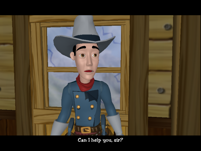 Wanted: A Wild Western Adventure (Windows) screenshot: Our hero, Fenimore Fillmore