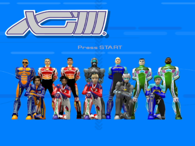 XGIII: Extreme G Racing (GameCube) screenshot: Title Screen