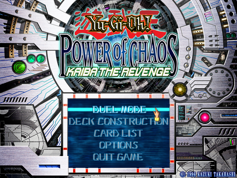 Yu-Gi-Oh!: Power of Chaos - Kaiba the Revenge (Windows) screenshot: The new Yu-Gi-Oh game looks very high-tech