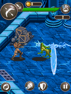 Dungeon Hunter: Curse of Heaven (J2ME) screenshot: Crossbow attack