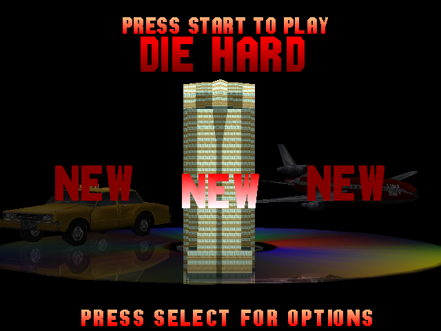 Die Hard Trilogy (PlayStation) screenshot: Game Selection