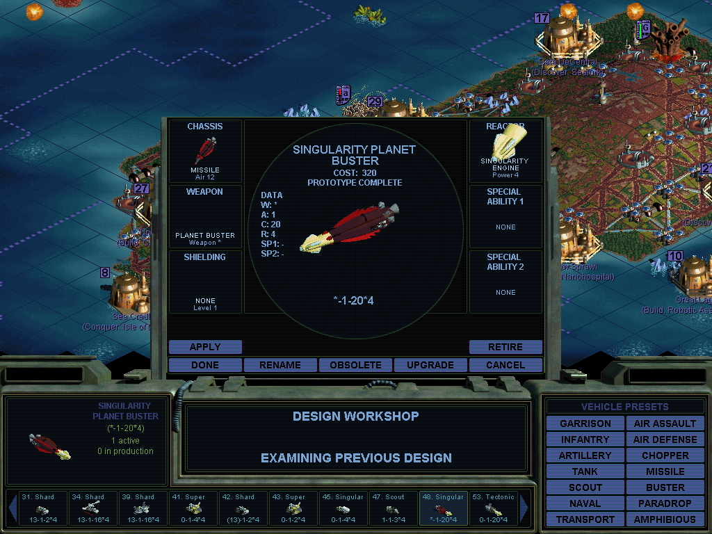 Sid Meier's Alien Crossfire (Windows) screenshot: Let's bust some planets!