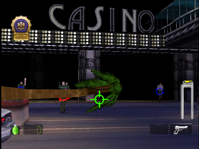 Screenshot Of Die Hard Trilogy 2 Viva Las Vegas Playstation 2000