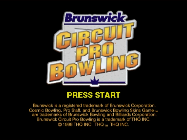 Brunswick Circuit Pro Bowling (Nintendo 64) screenshot: Title screen.