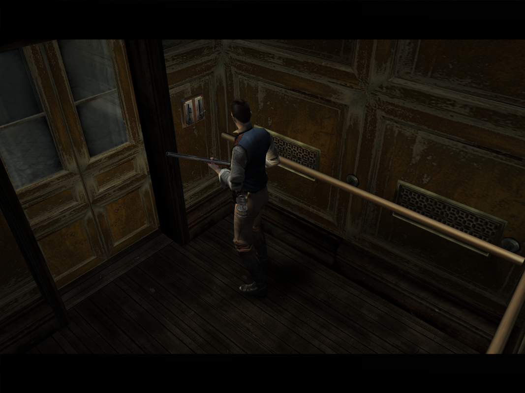 Curse: The Eye of Isis (Windows) screenshot: Taking the elevator up.