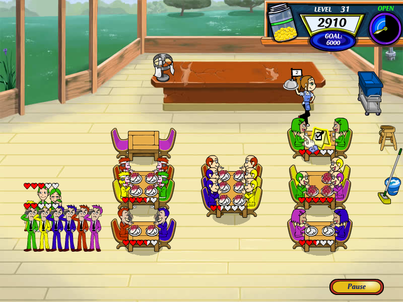 Screenshot of Diner Dash 2: Restaurant Rescue (Windows, 2006) - MobyGames